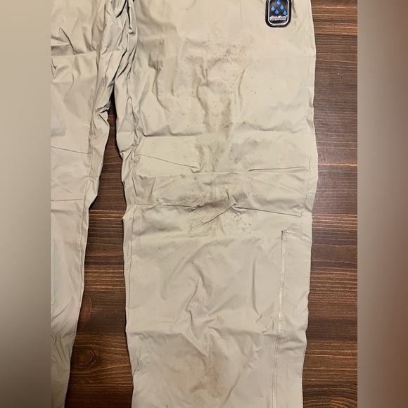 Eddie Bauer Waterproof PVC Nylon Zip Rain Suit Jacket & Pants Adult's XL Tan - Picture 11 of 14